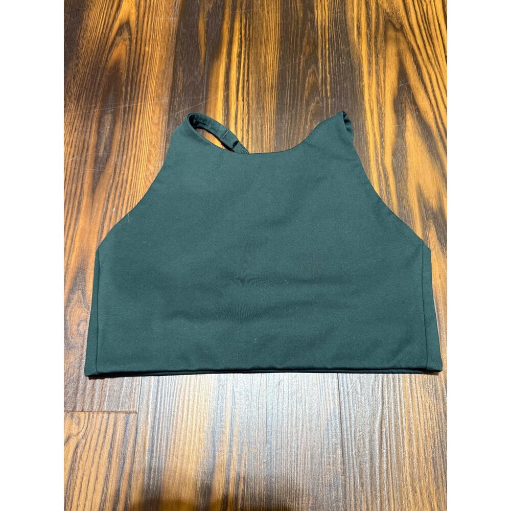 Girlfriend Collective Topanga Halter Style Bra Criss Cross Back Size S